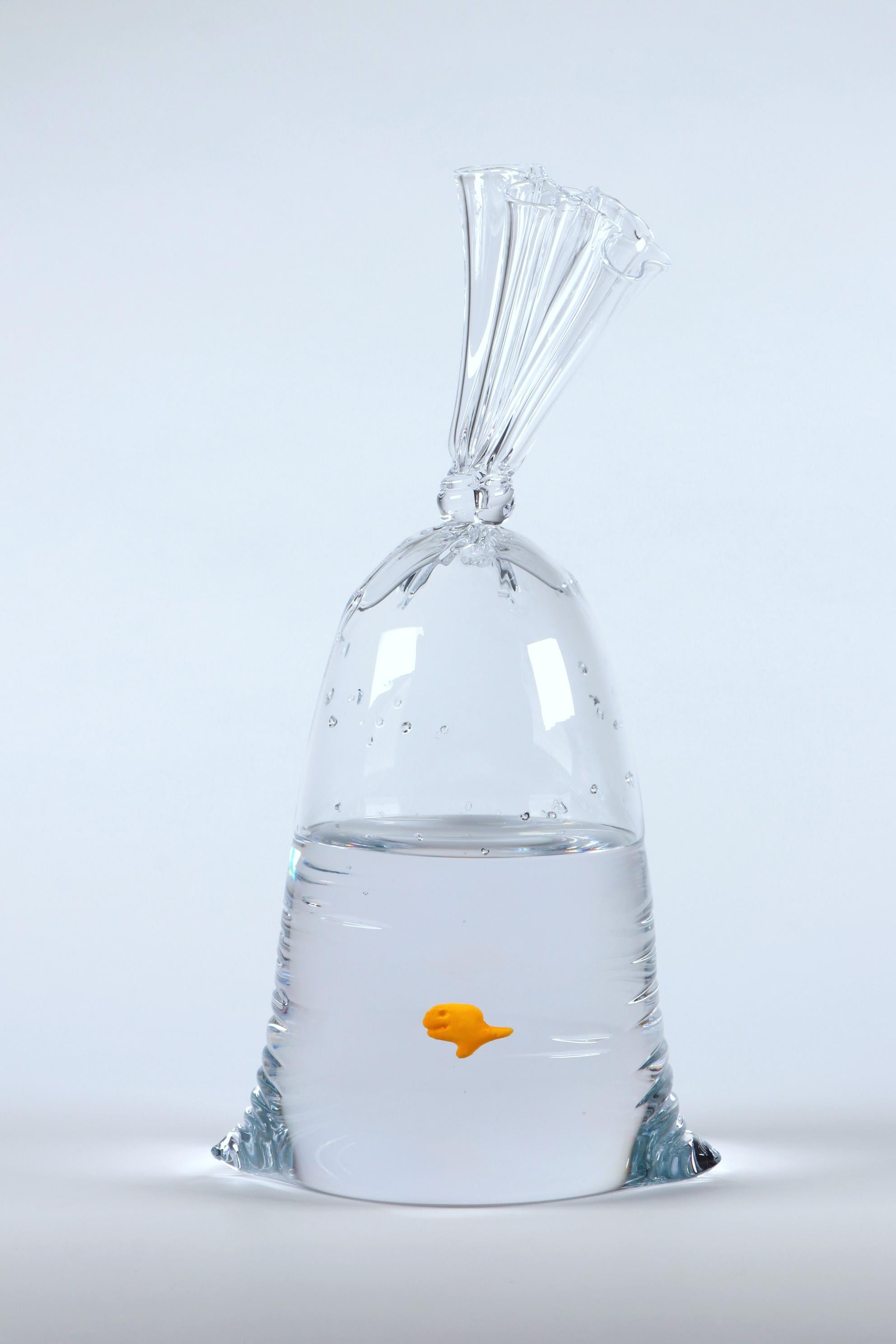 Dylan Martinez - Limited Edition Goldfish Cracker Water Bag 254, Sculpture 2023 For Sale 1