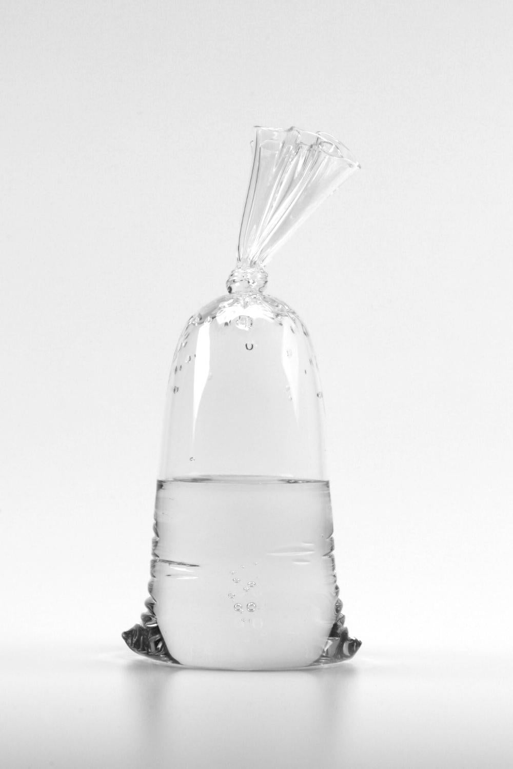 Glass Water Bag - hyperreal glass sculpture