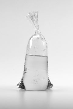 Glass Water Bag A190 - Hyperreal glass sculpture