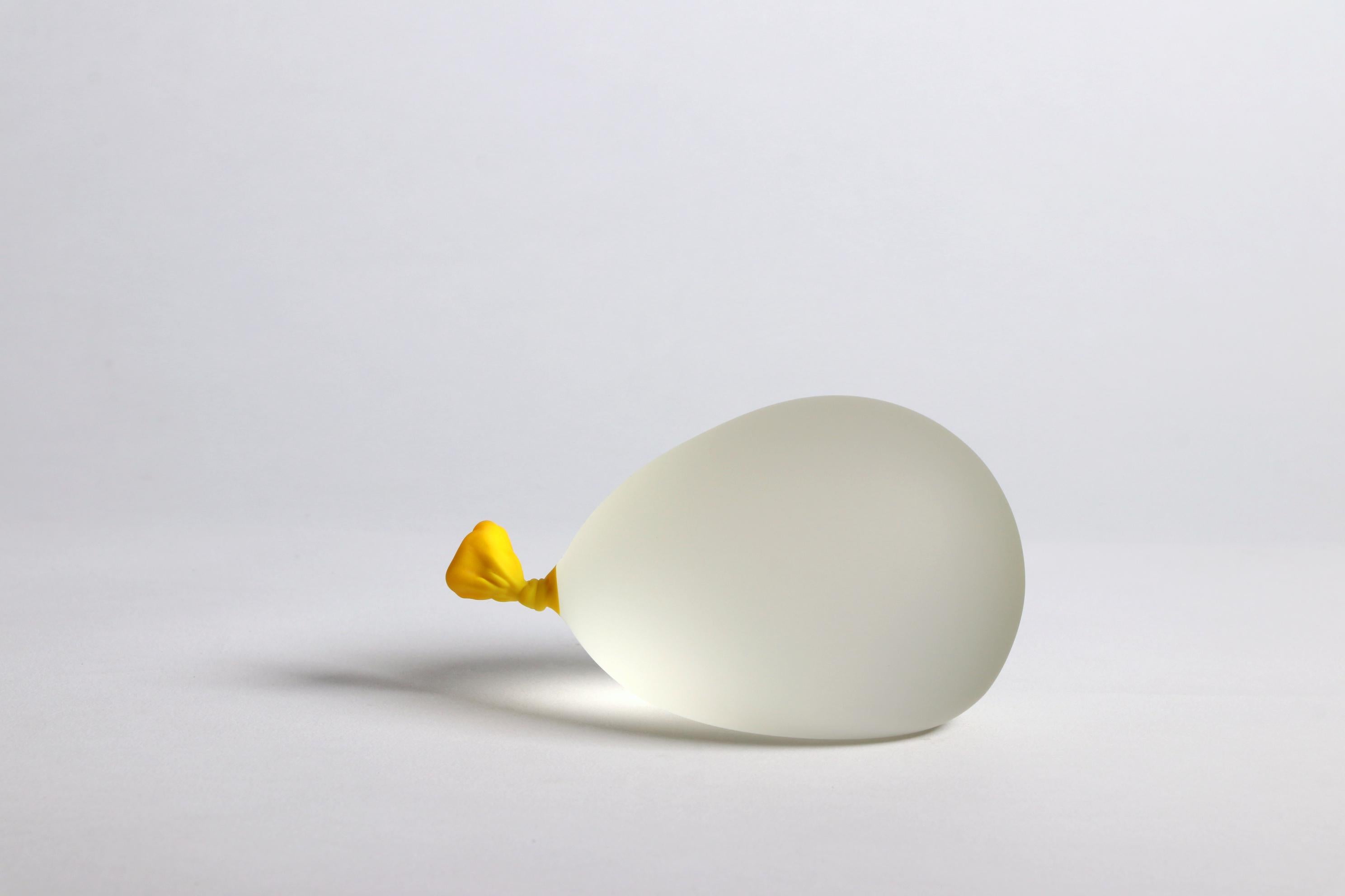 Hyperreal Glass Balloon Sculptures - Set of 4 - Gray Abstract Sculpture by Dylan Martinez
