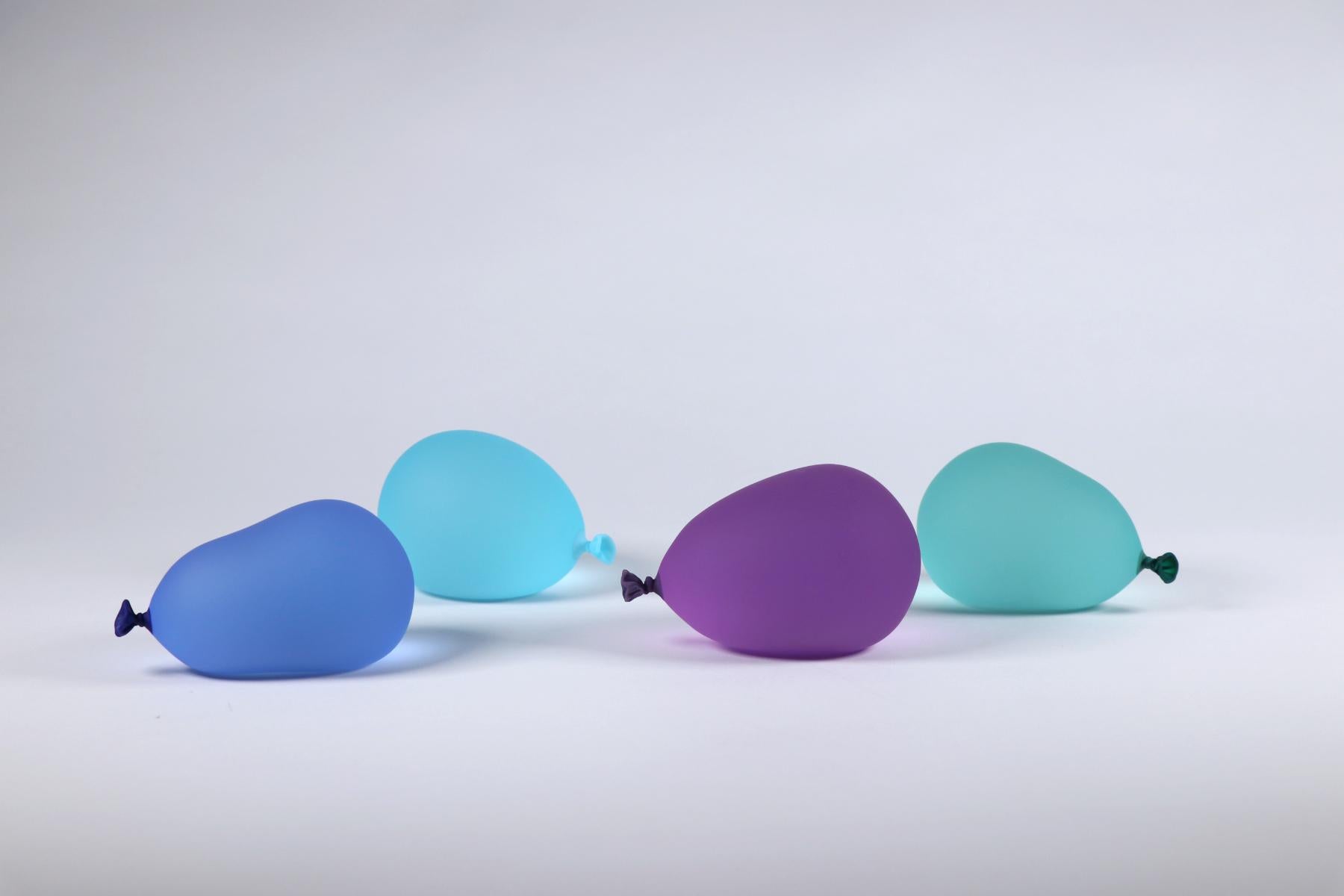 Hyperreal Glass Balloon Sculptures - Set of 4