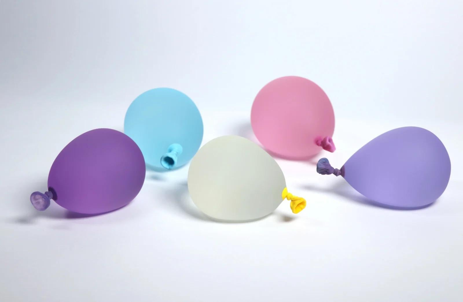 Sculpture de ballon Hyperreal en verre jaune citronade en vente 1