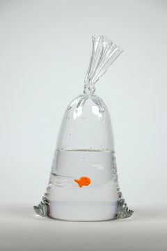 Sculpture en verre à sac d'eau pour poisson rouge, édition limitée