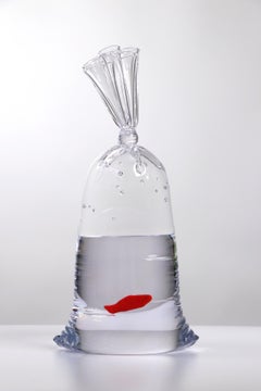 Swedish Fish Glass Water Bag - Limited Edition Hyperreal Glass Sculpture