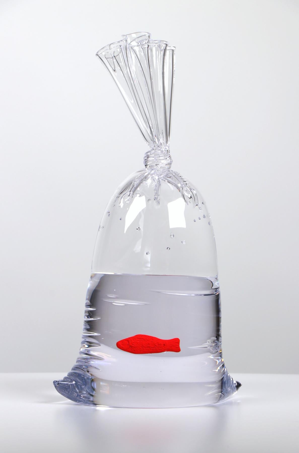 Swedish Fish Glass Water Bag - Limited Edition Hyperreal Glass Sculpture
