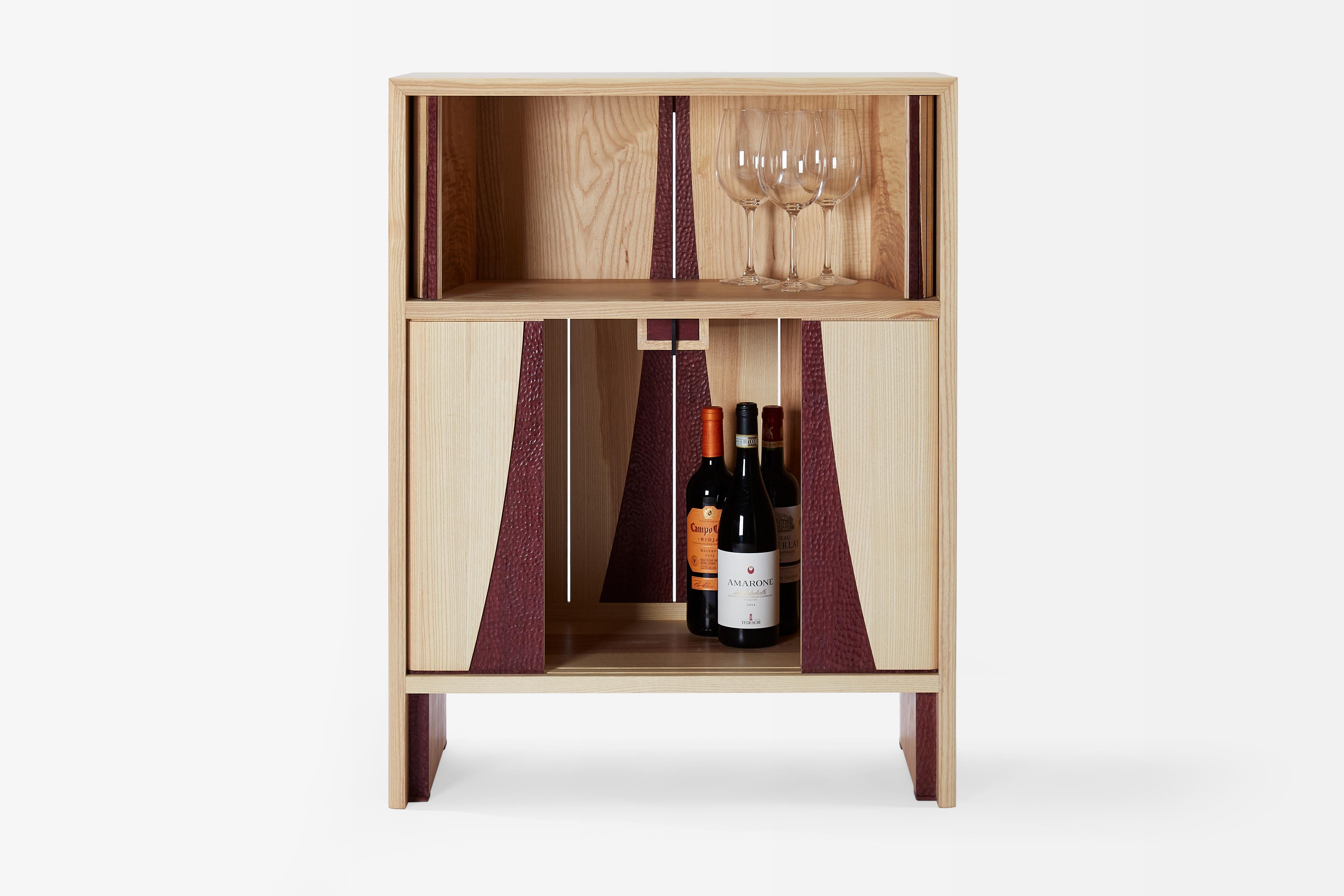 Canadian Dylan Moore Studio, Wine Cabinet I For Sale