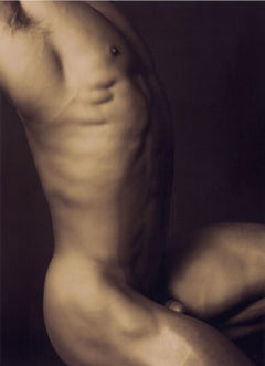 Adam (Male Nude #1, a bronze side view of a defined nude torso/ the first man?)