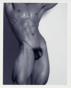 David (full frontal male nude in a pose suggestive of classic sculpture)