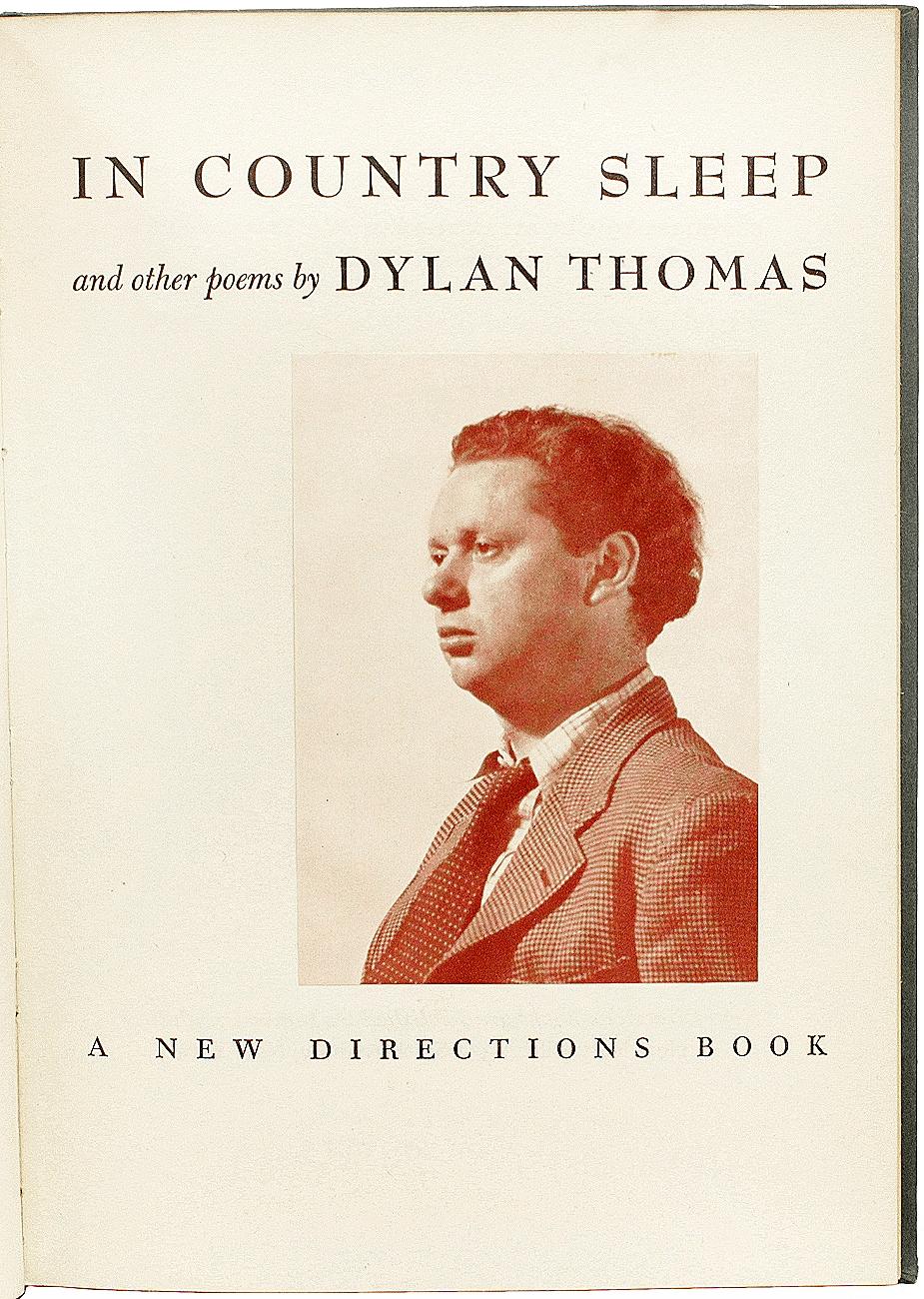 Dylan THOMAS. Dans Country Sleep et autres poèmes Première édition - 1952 - SIGNÉE Bon état - En vente à Hillsborough, NJ