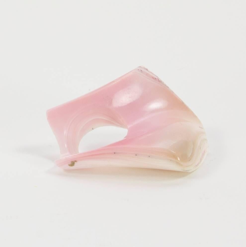 pink conch shell ring