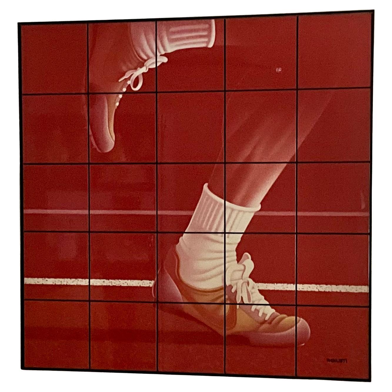 Movimiento Dinámico: Composite Tile Art de Robert Giusti (1977) en venta