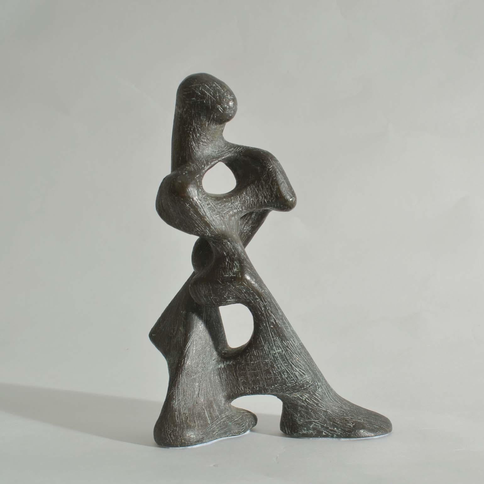Dynamic Pair of Bronze Sculptures of Dancing Figures 6