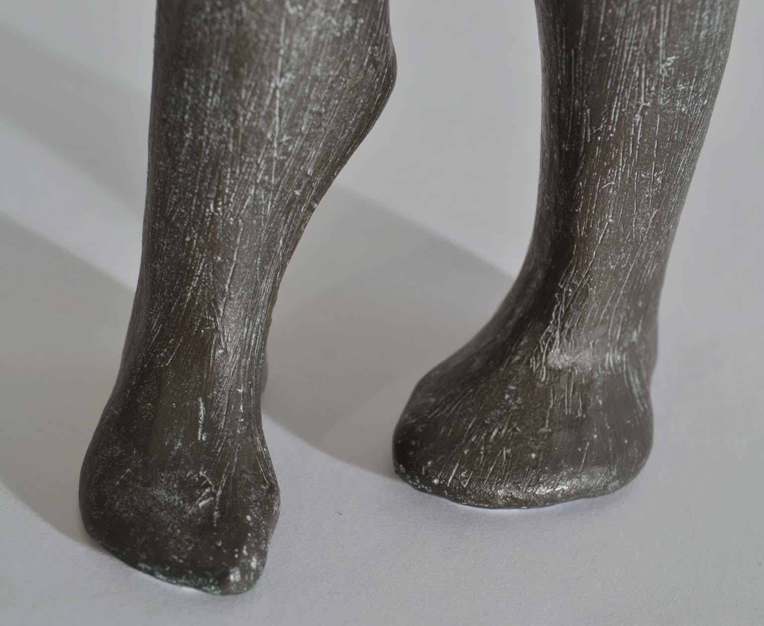 Dynamic Pair of Bronze Sculptures of Dancing Figures 8