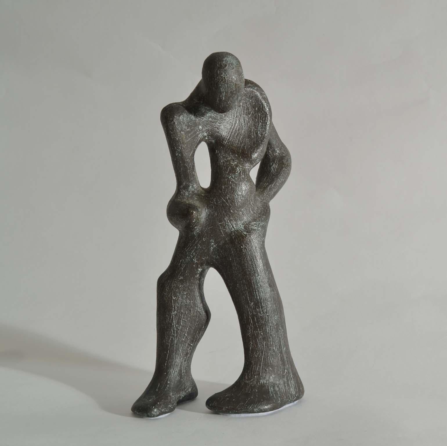 Dynamic Pair of Bronze Sculptures of Dancing Figures 2