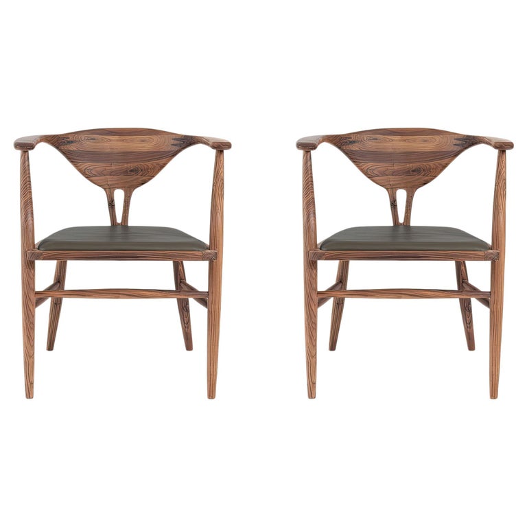 Dynasti Solid Walnut Dining Chair For Sale at 1stDibs