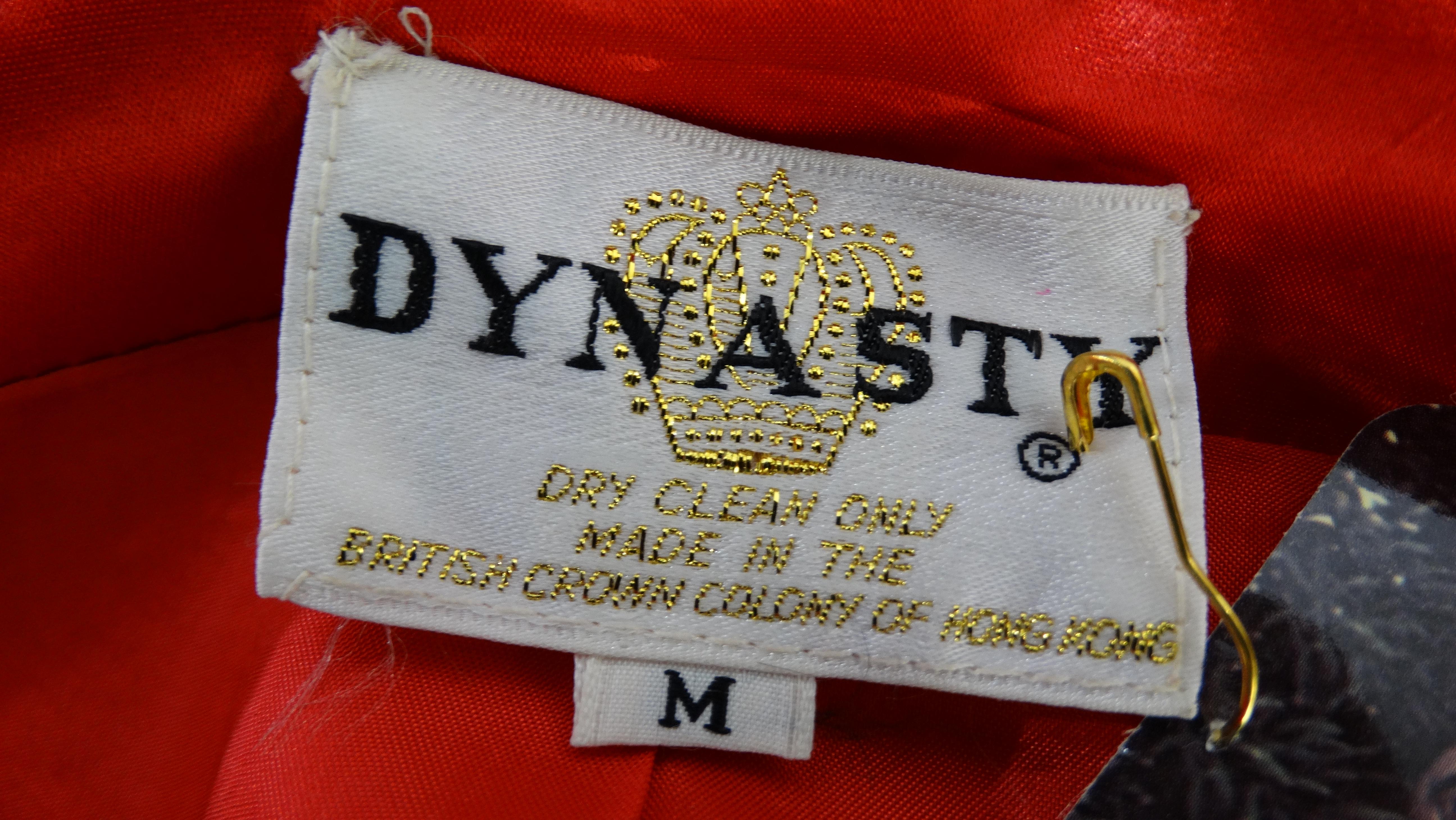 Rouge Dynasty - Veste Phoenix perlée des années 1960  en vente