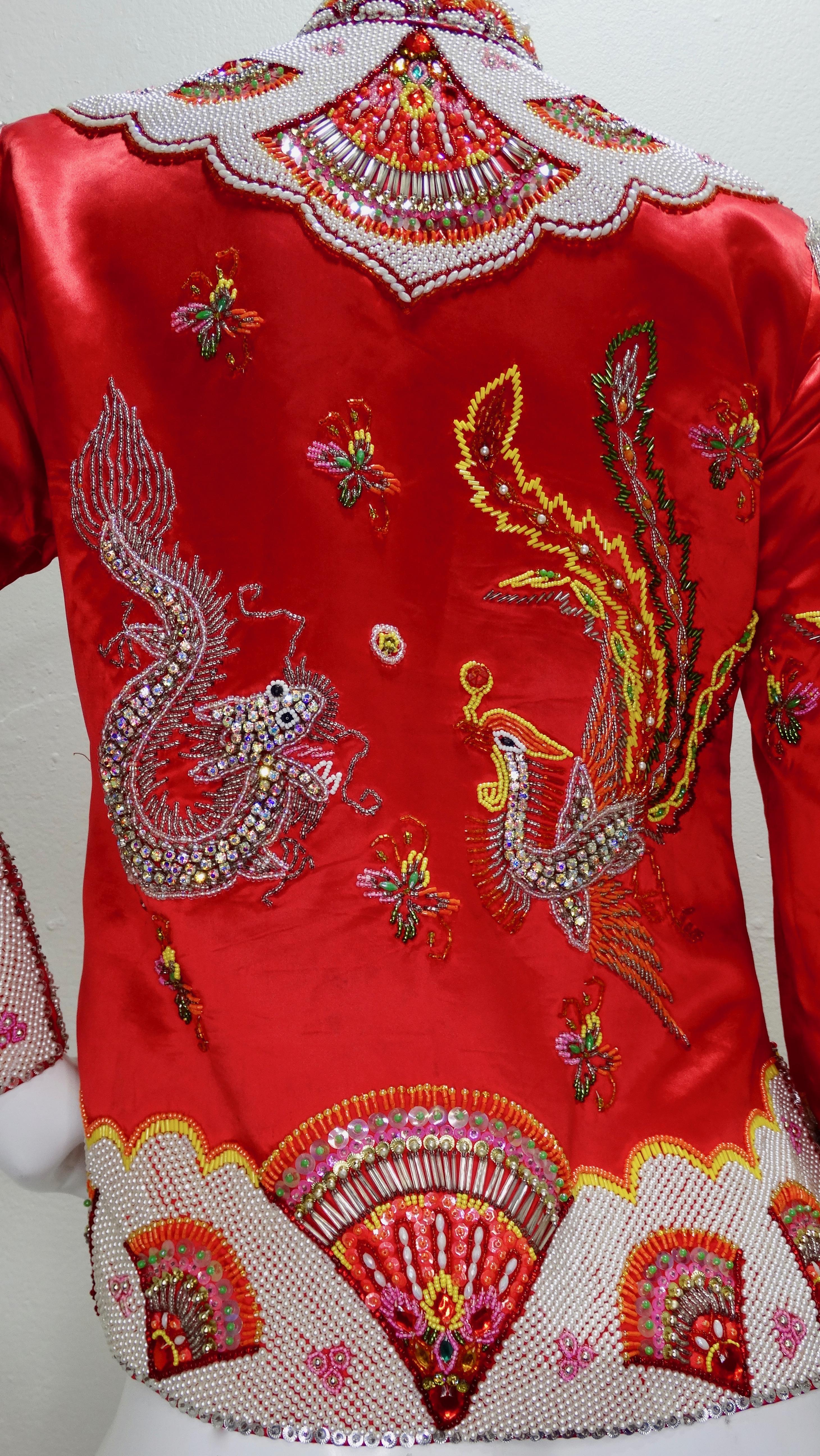 Dynasty 1960s Embellished Dragon Jacket  5
