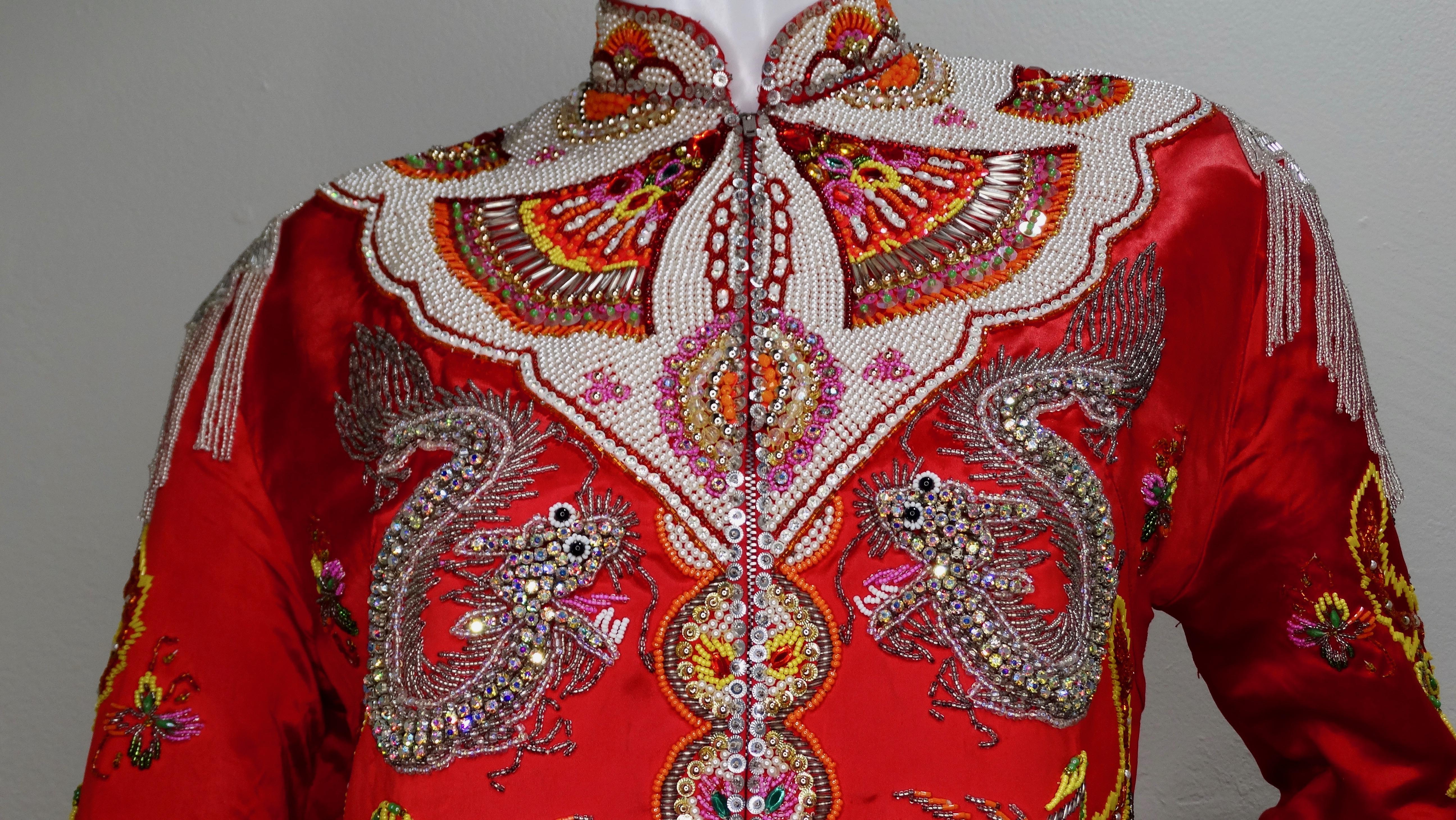 Dynasty 1960s Embellished Dragon Jacket  6
