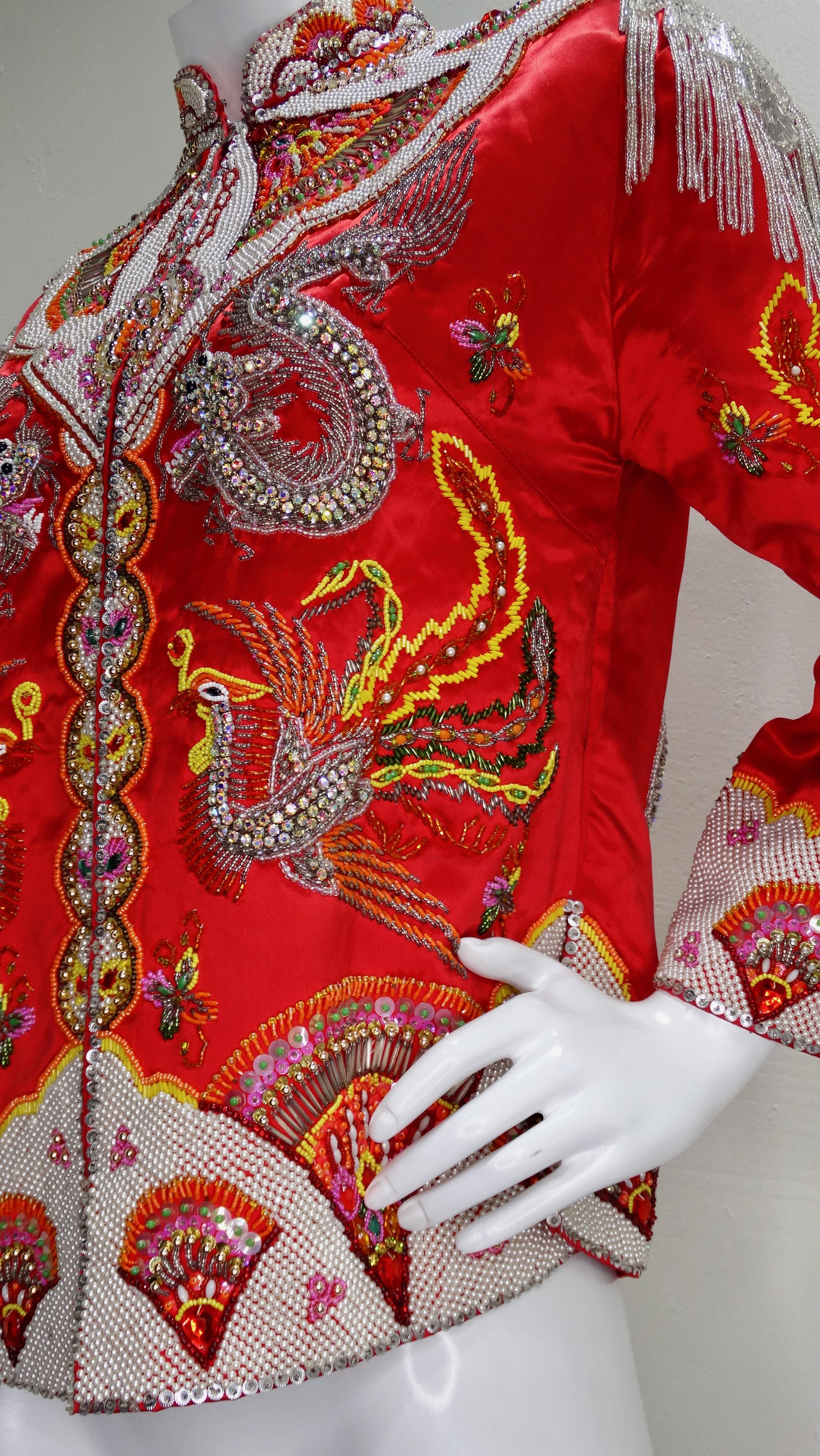 Dynasty 1960s Embellished Dragon Jacket  7