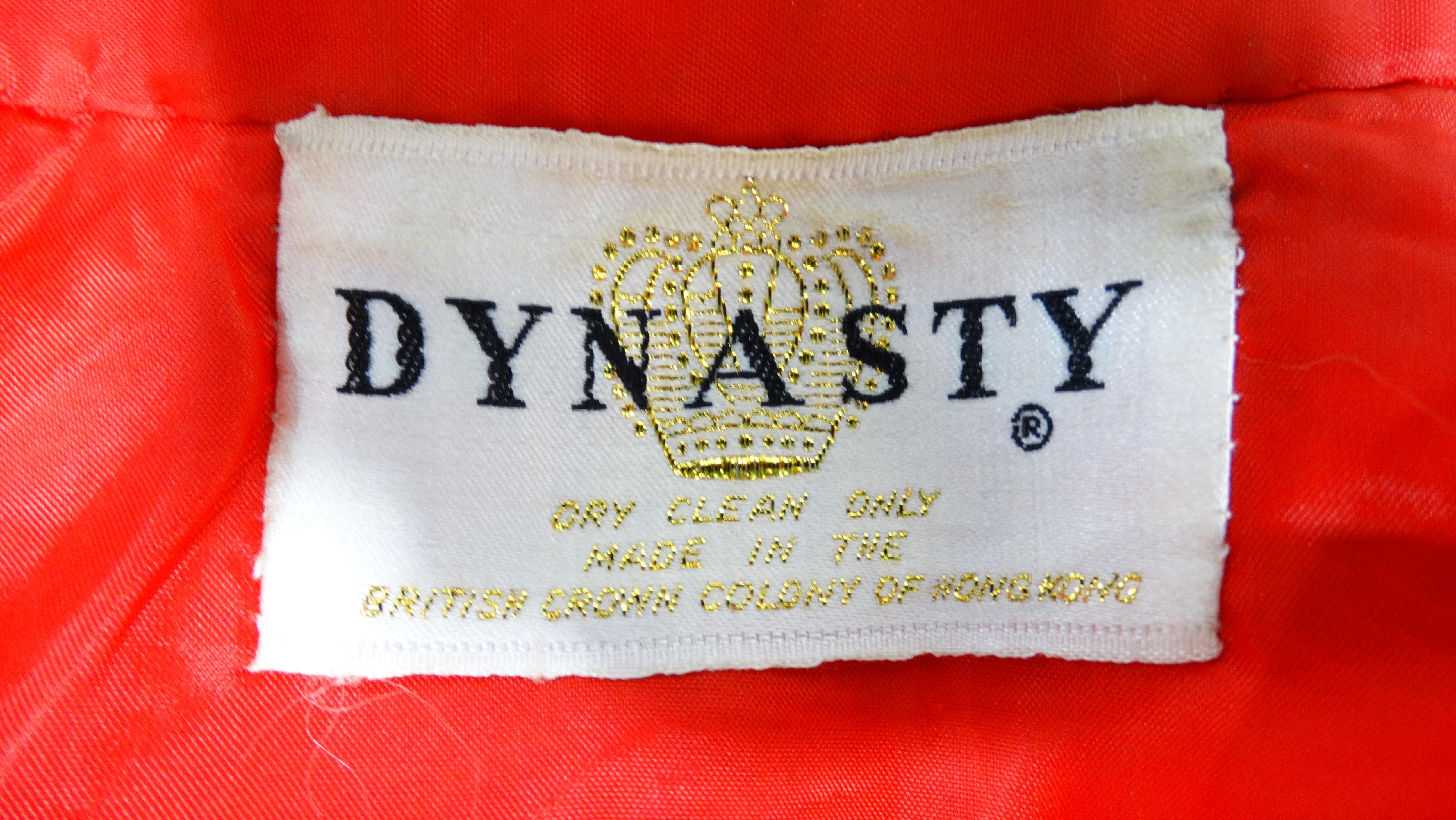 Dynasty 1960s Embellished Dragon Jacket  In Good Condition In Scottsdale, AZ