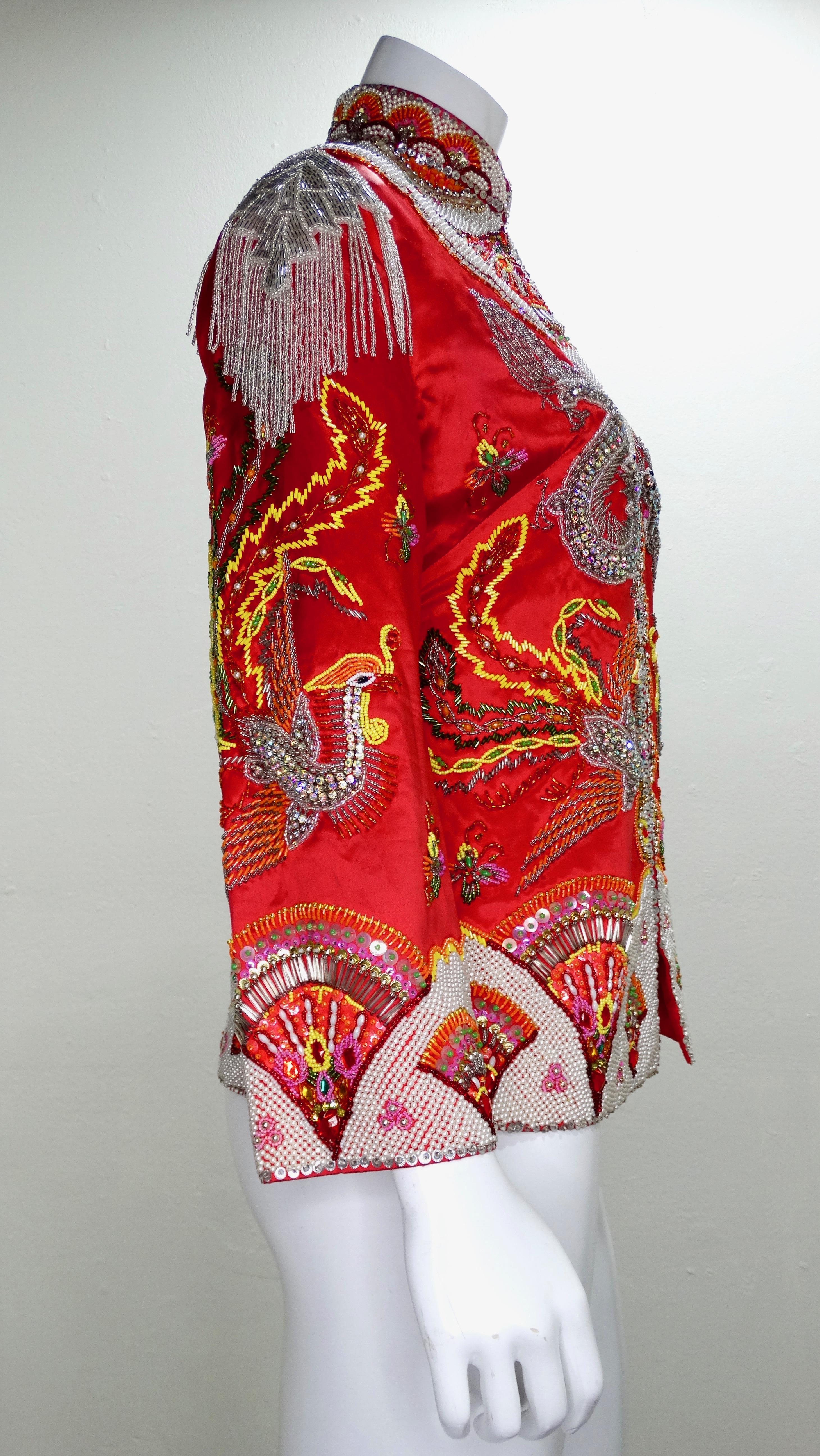 Dynasty 1960s Embellished Dragon Jacket  3