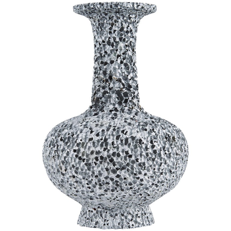 Dynasty Vase #1 - Metal Colored Aluminum Foam by Michael Young For Sale