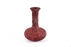 Dynasty Vase #4 - Fire Colored Table Vessel Aluminium Foam by Michael Young
