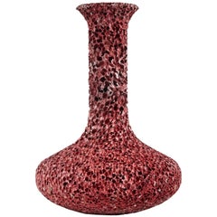 Vase Dynasty n° 4 - Vase de table en mousse d'aluminium couleur feu de Michael Young