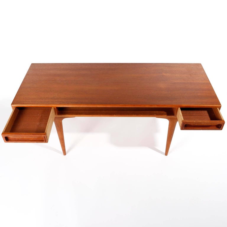 Dyrlund Coffee Teak Table With Drawers Denmark 1960s For Sale At