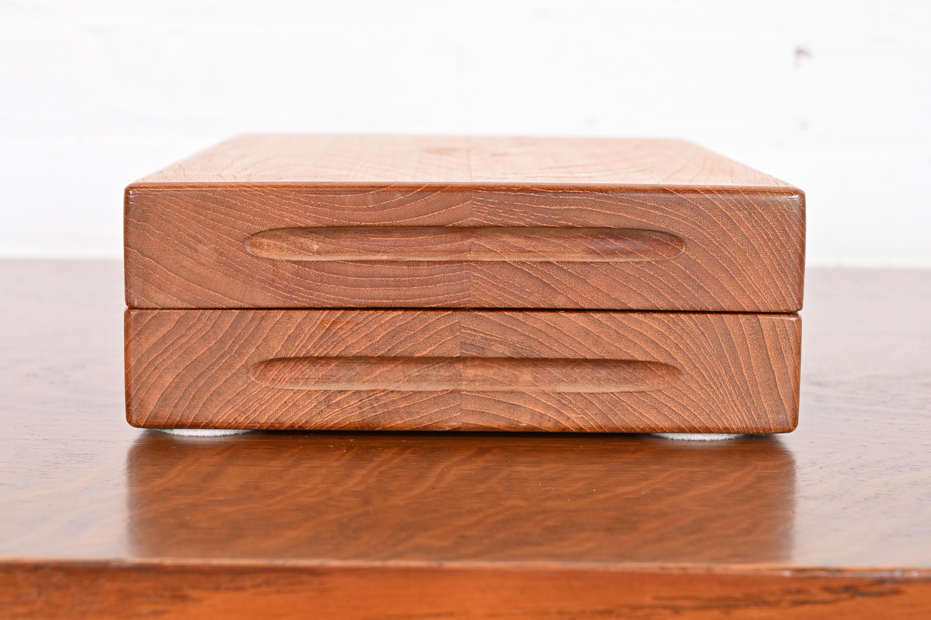 Dyrlund Danish Modern Teak Desk Accessory or Jewelry Box For Sale 6