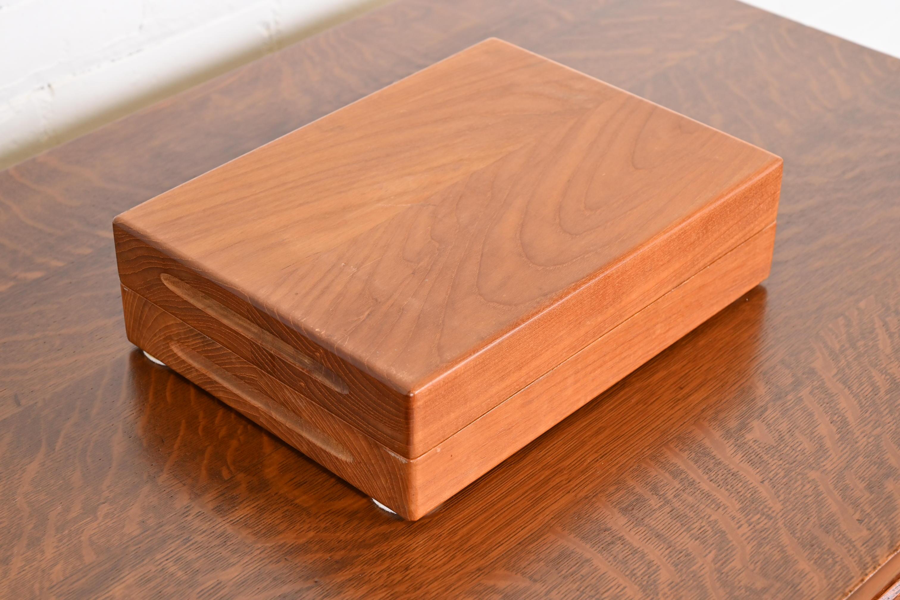 Dyrlund Danish Modern Teak Desk Accessory or Jewelry Box For Sale 3