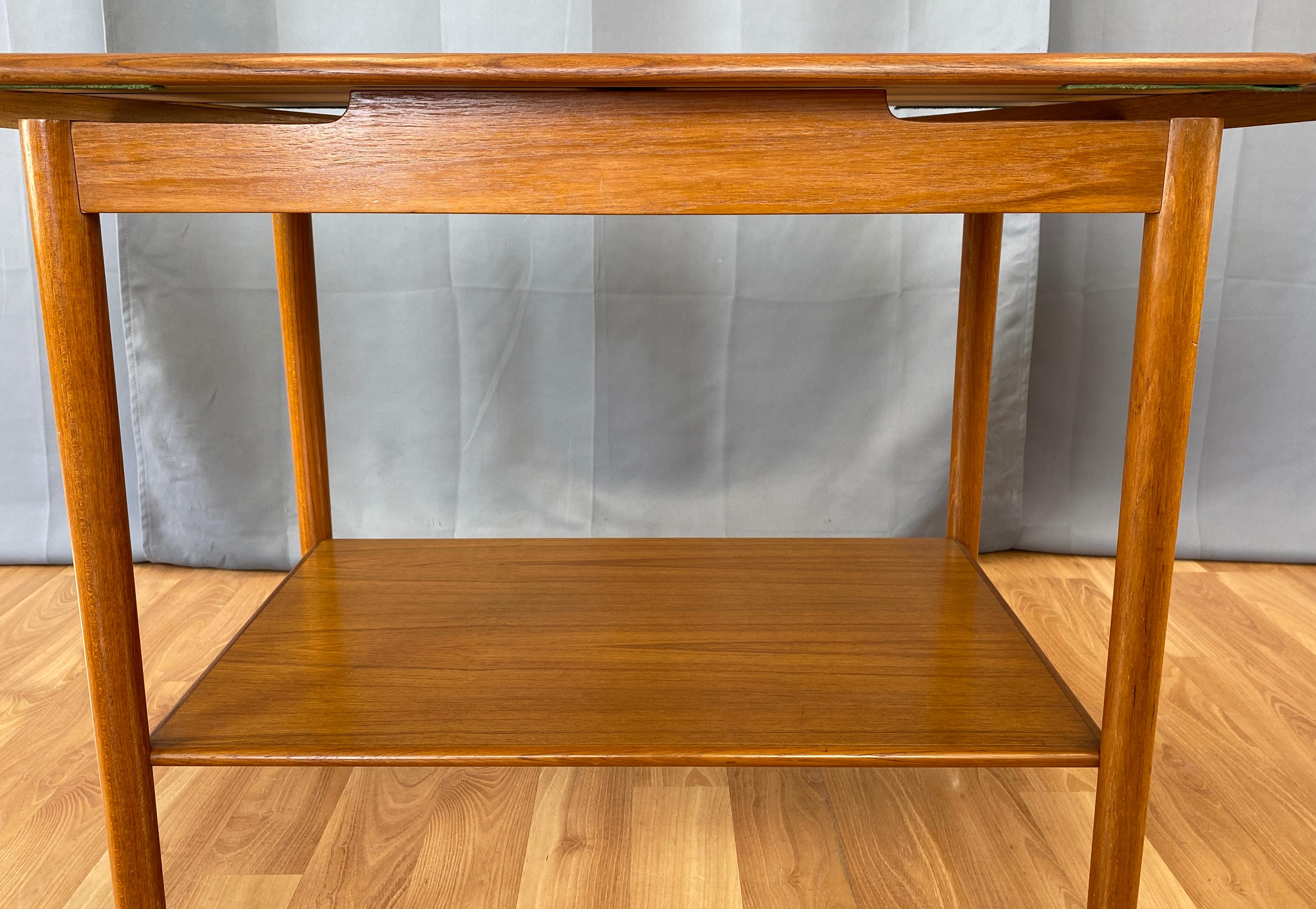 Dyrlund Danish Modern Teak Tea or Bar Cart 12