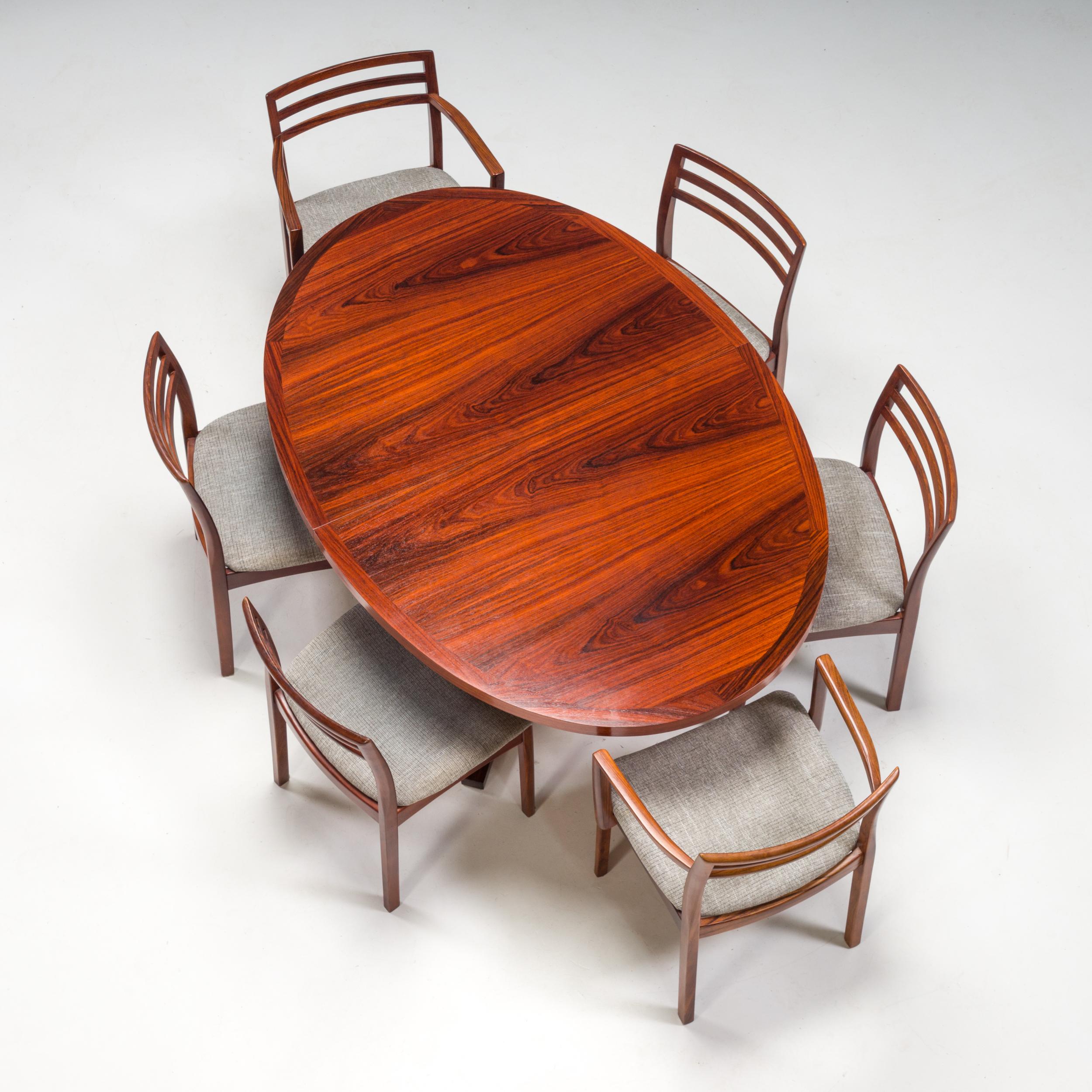 Mid-20th Century Dyrlund Danish Rosewood Extendable Dining Table, 1960s