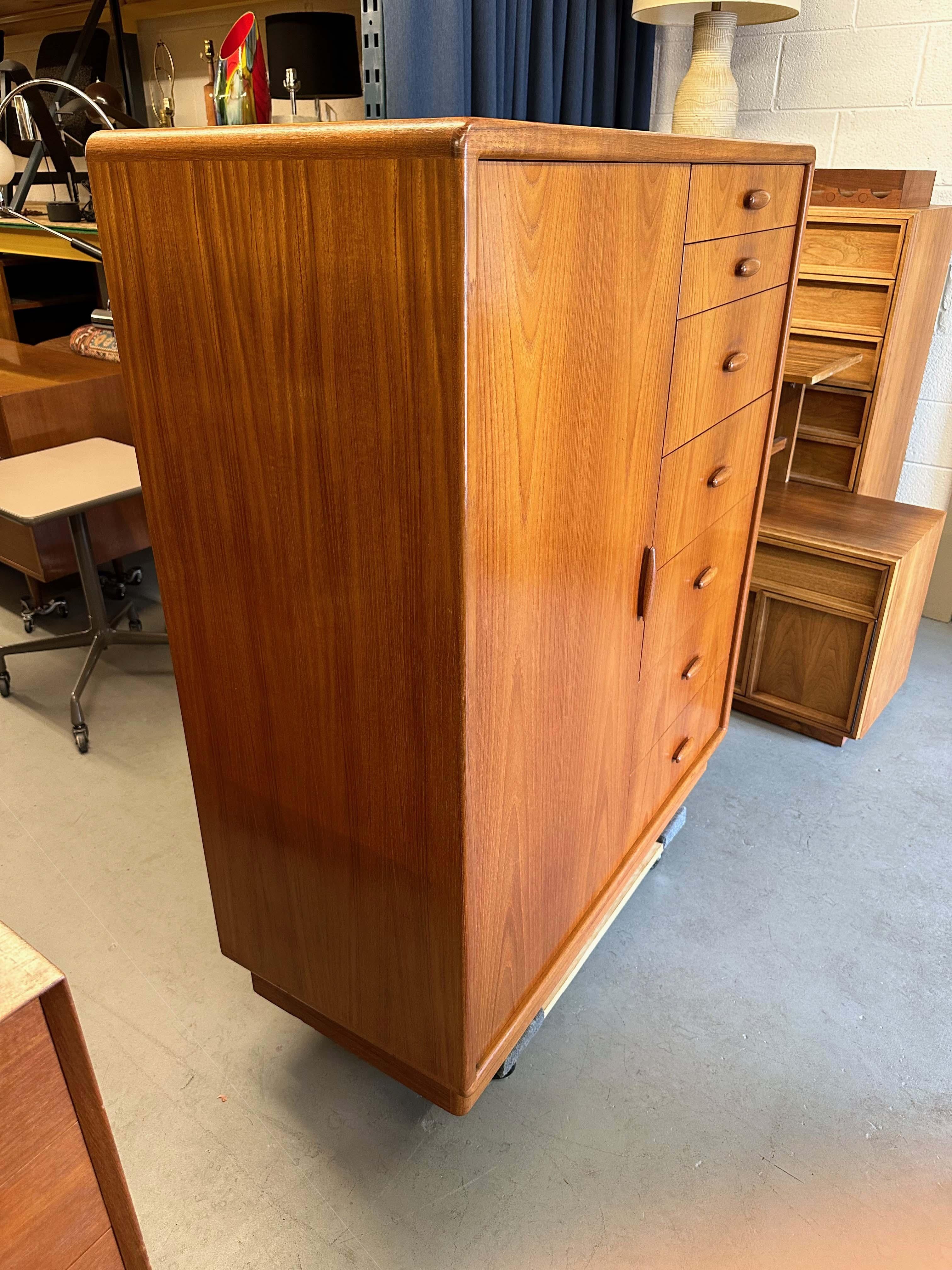 Scandinavian Modern Dyrlund Danish Teak Gentleman’s Chest