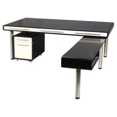 Retro Dyrlund Desk Model 'Space' With Side Table And Drawer Module