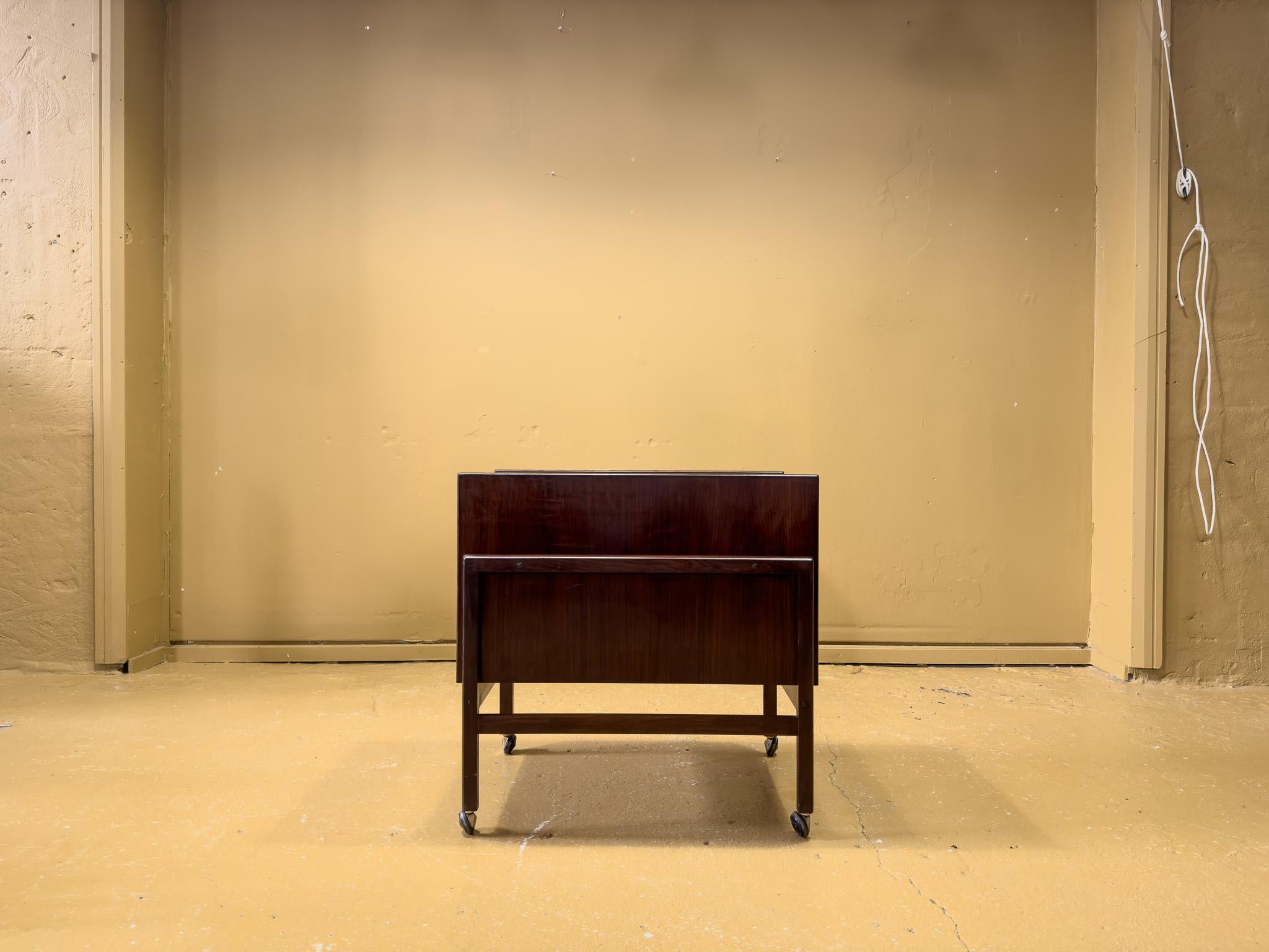 Danish Dyrlund Dry Bar Cart For Sale