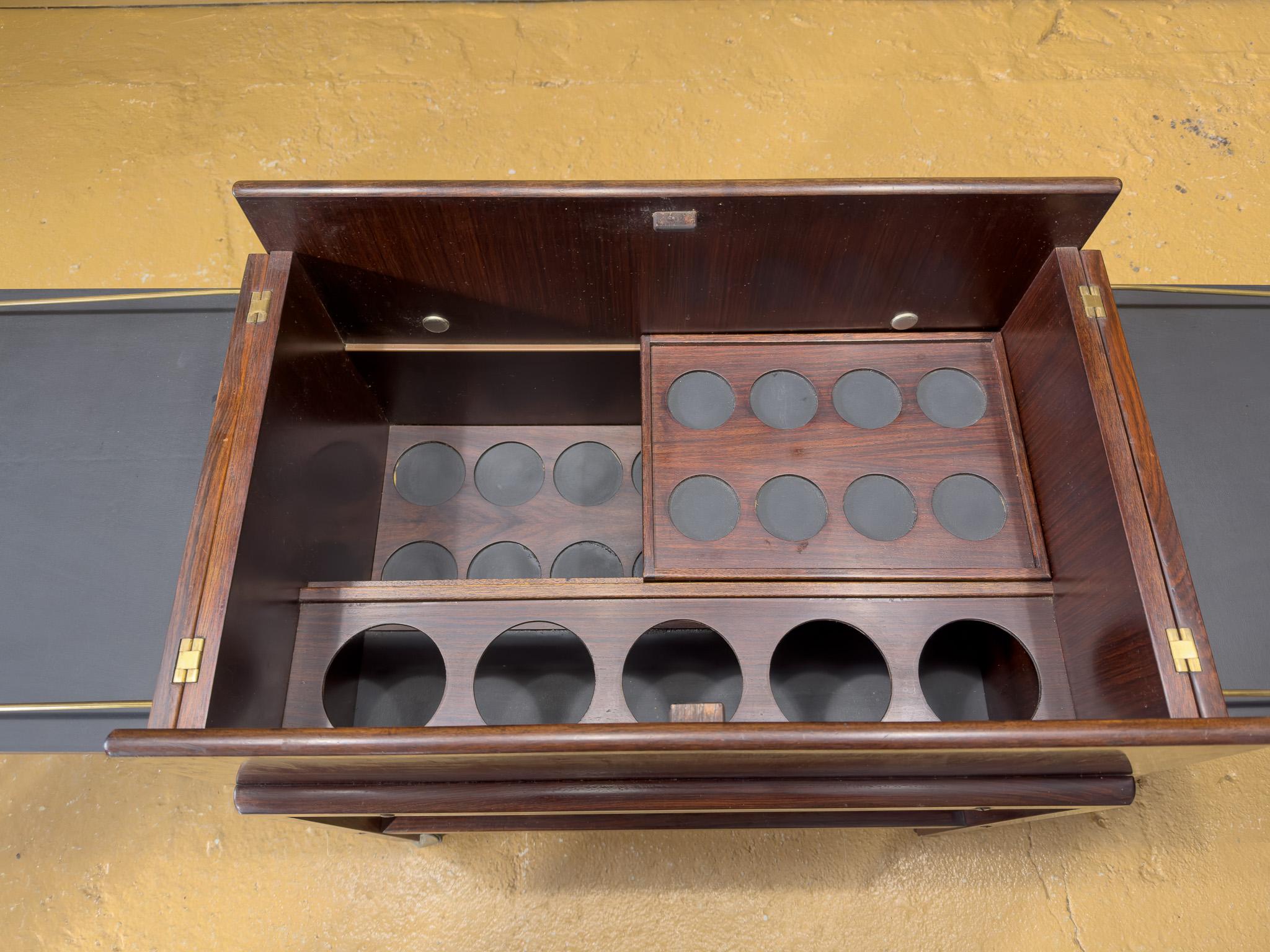 Mid-20th Century Dyrlund Dry Bar Cart For Sale