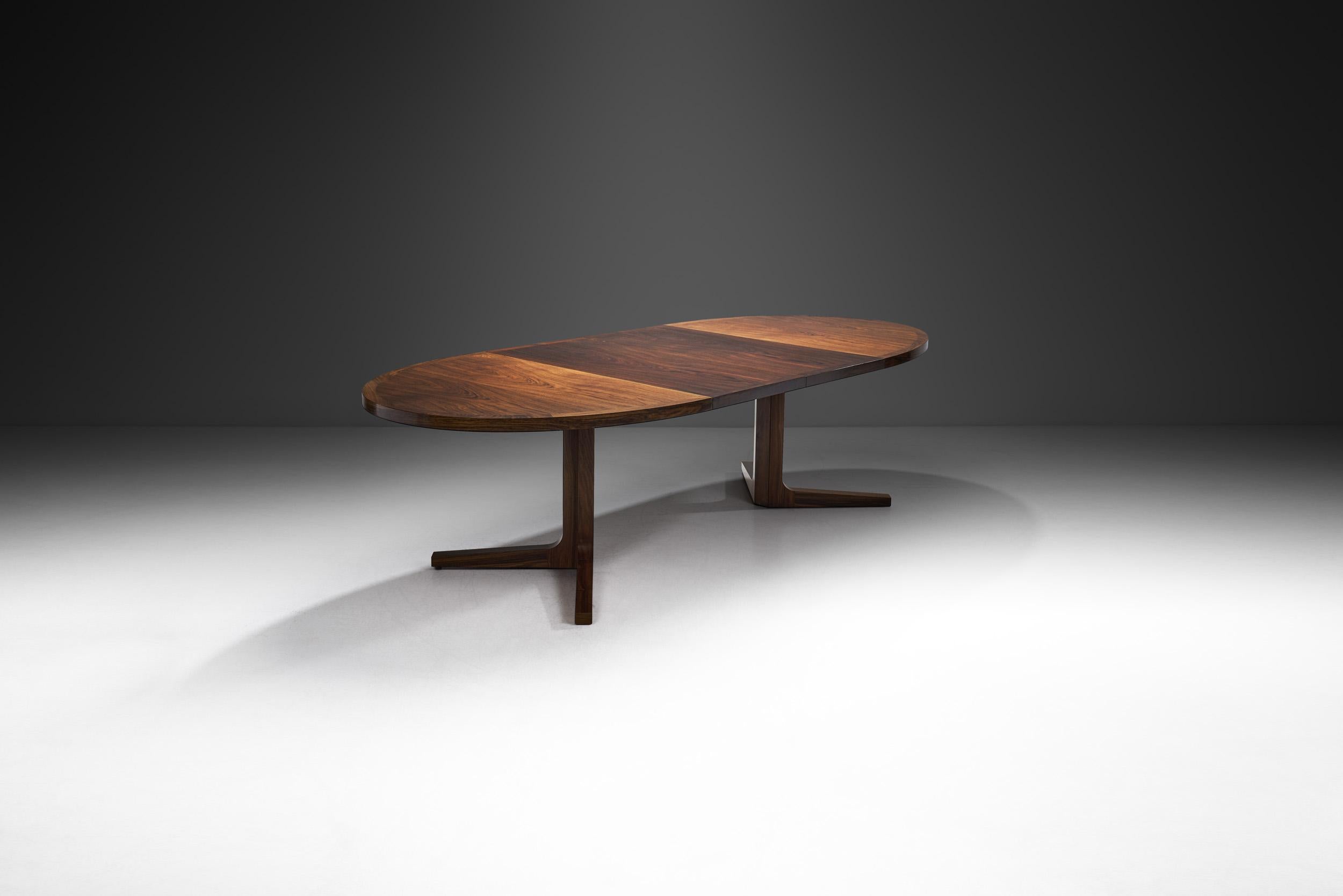 Danish Dyrlund Extendable Dining Table from Solid Wood, Denmark ca 1960s