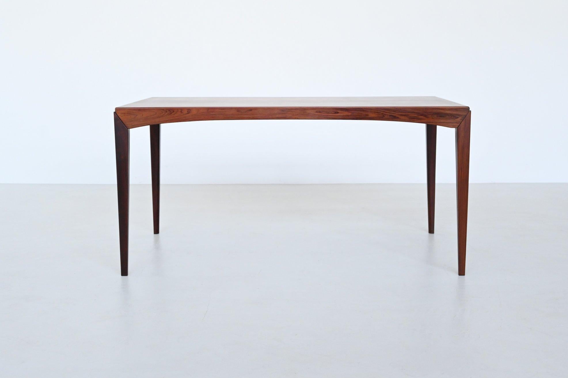 Dyrlund extendable dining table in rosewood Denmark 1960 7