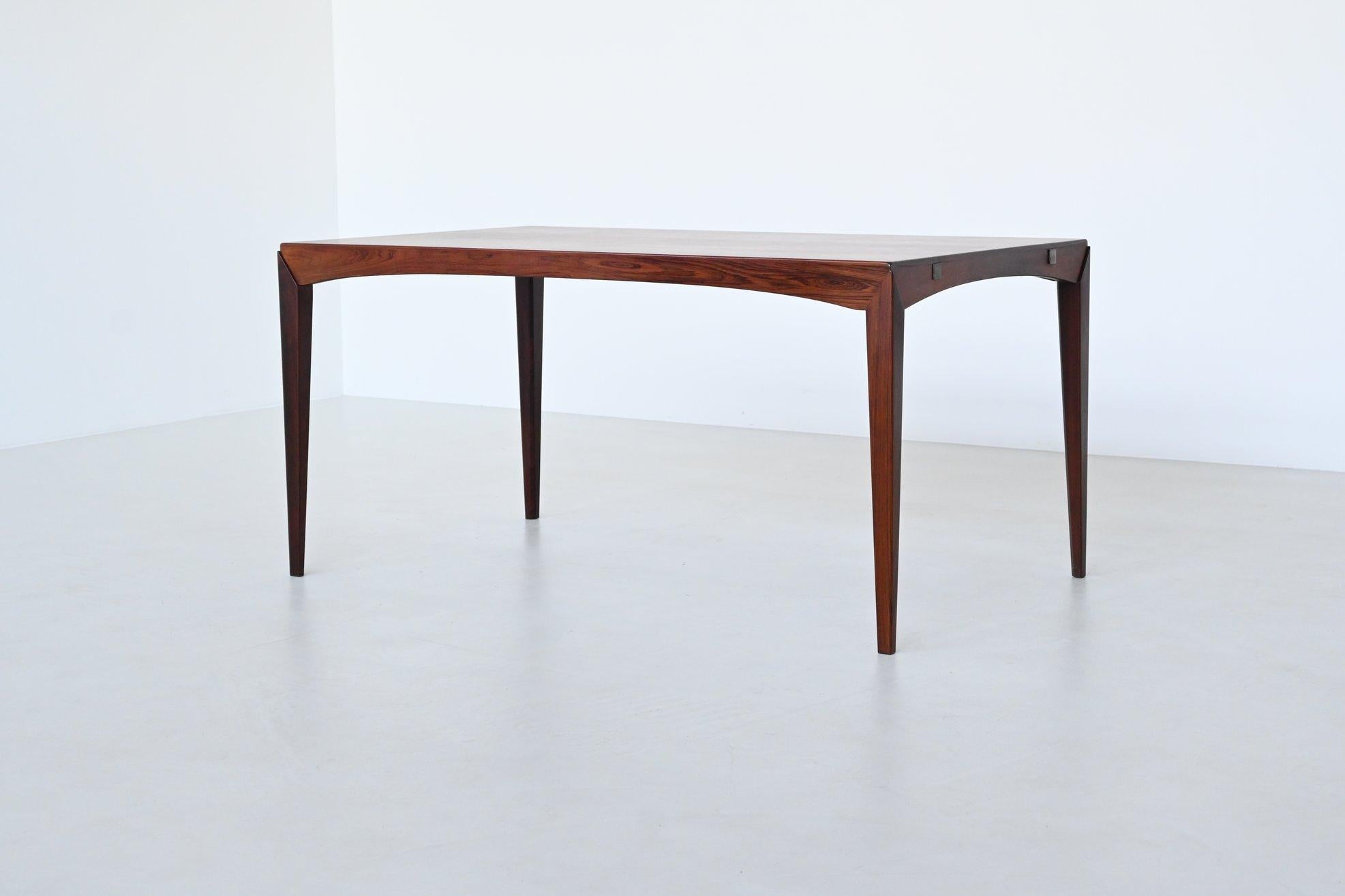 Dyrlund extendable dining table in rosewood Denmark 1960 8
