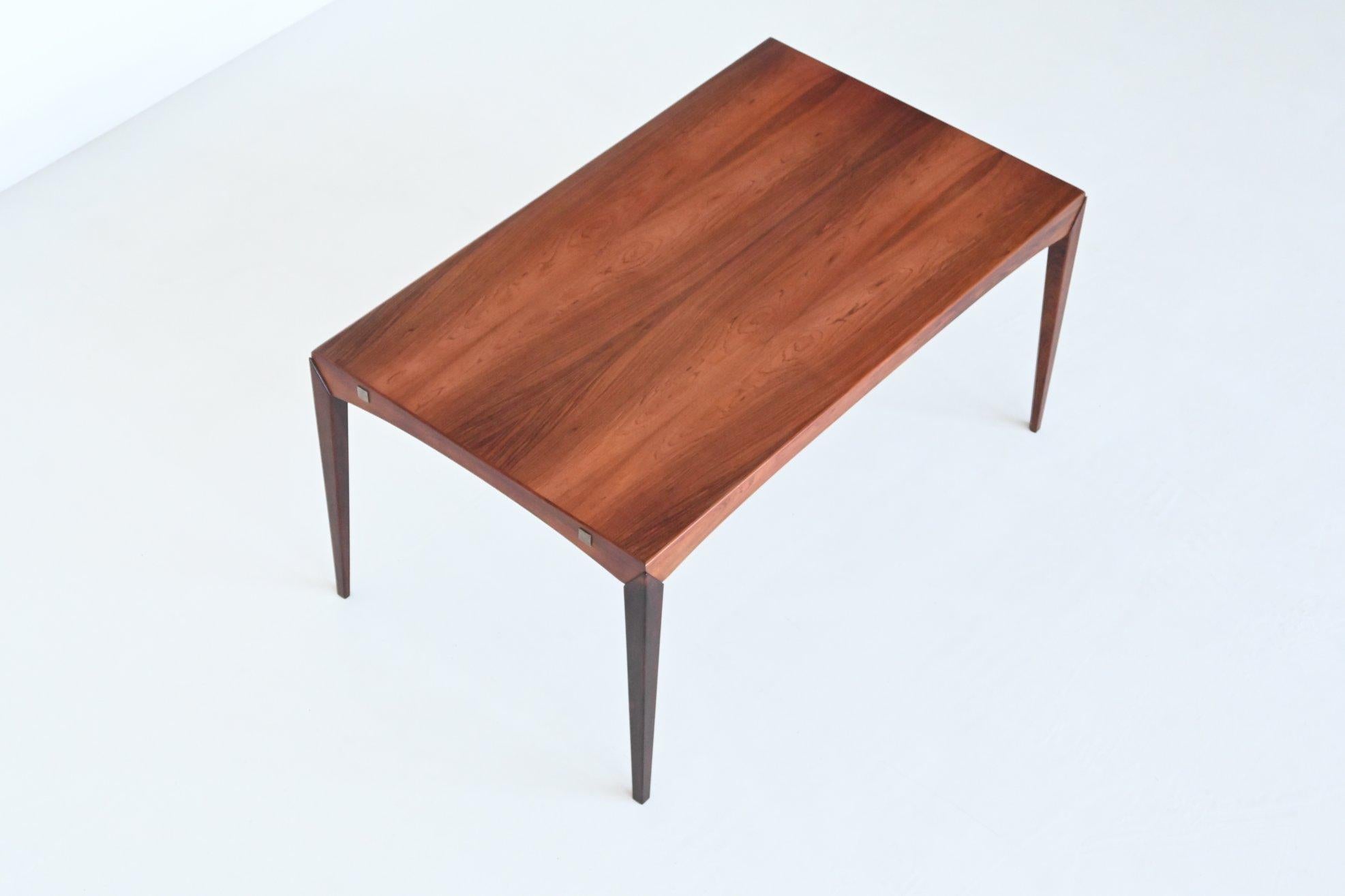 Dyrlund extendable dining table in rosewood Denmark 1960 10
