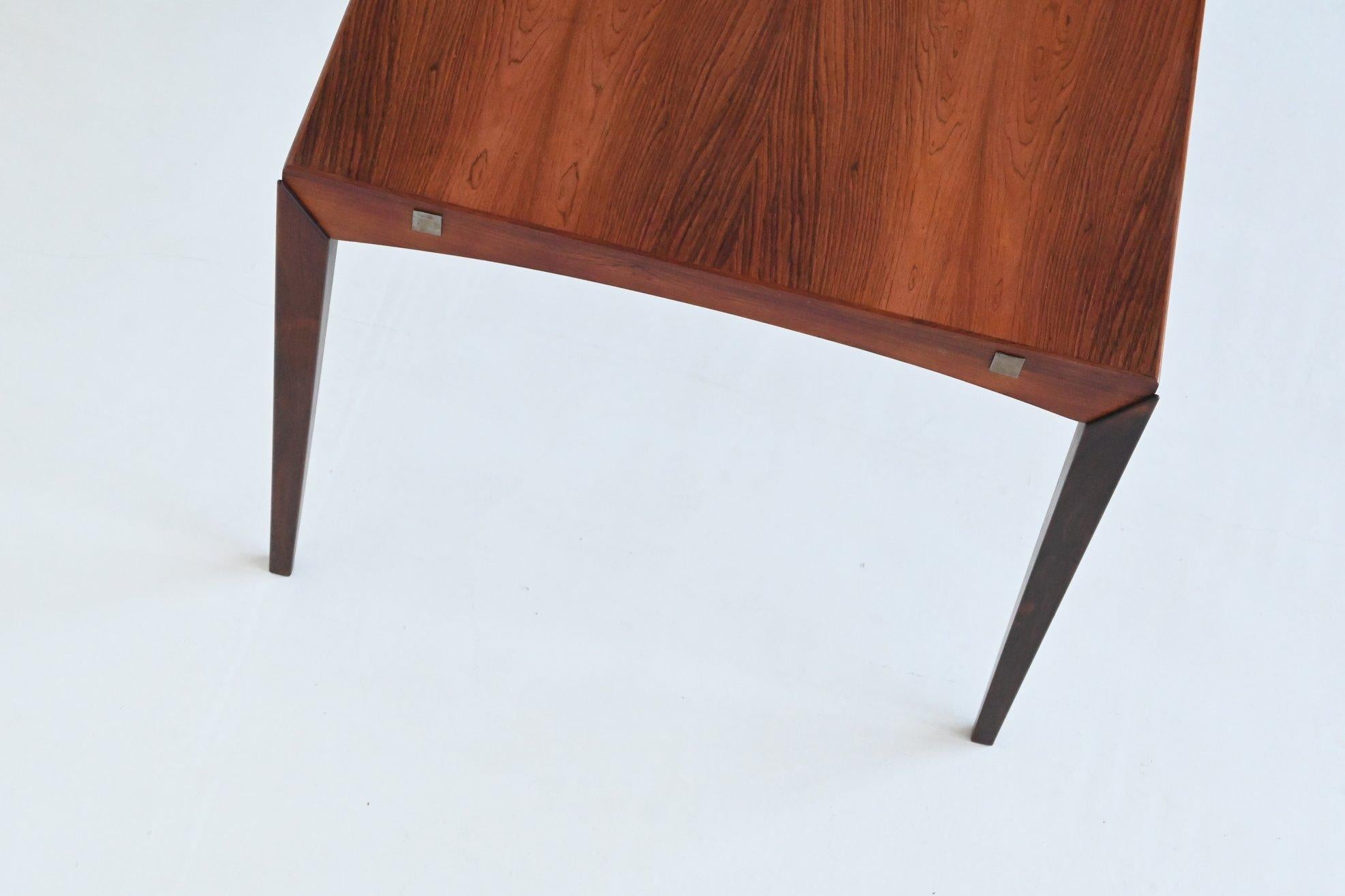 Dyrlund extendable dining table in rosewood Denmark 1960 11