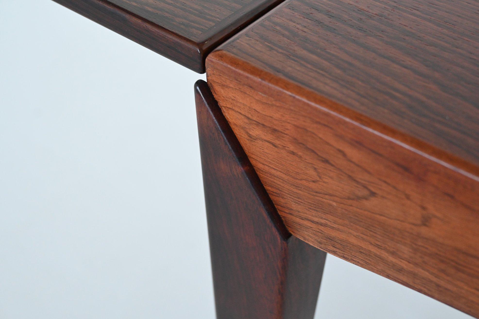 Dyrlund extendable dining table in rosewood Denmark 1960 1