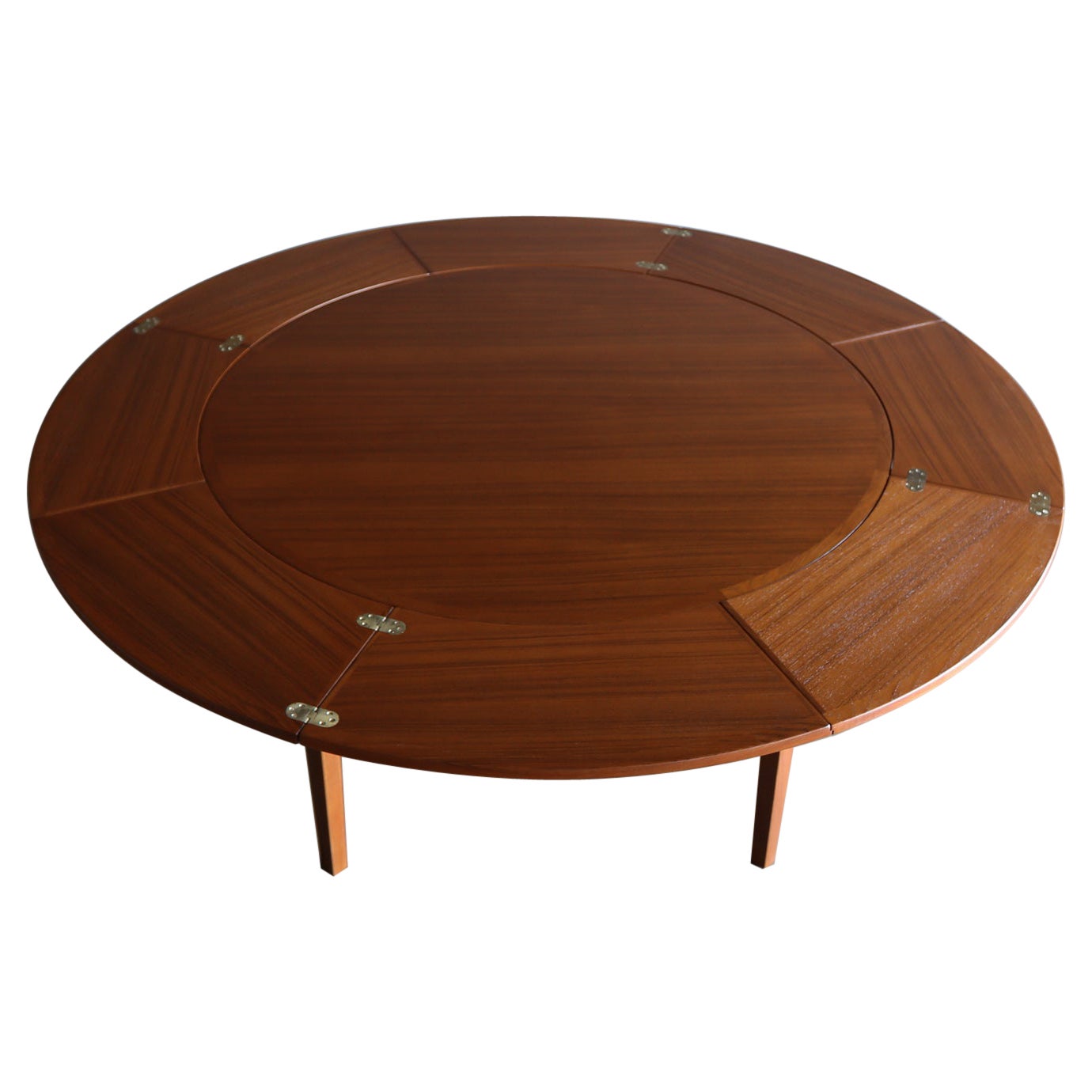 Dyrlund Flip Flap Lotus Dining Table, circa 1965
