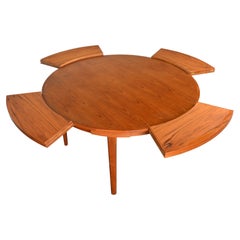 Table de salle à manger "Flip Flap" Dyrlund Lotus en teck