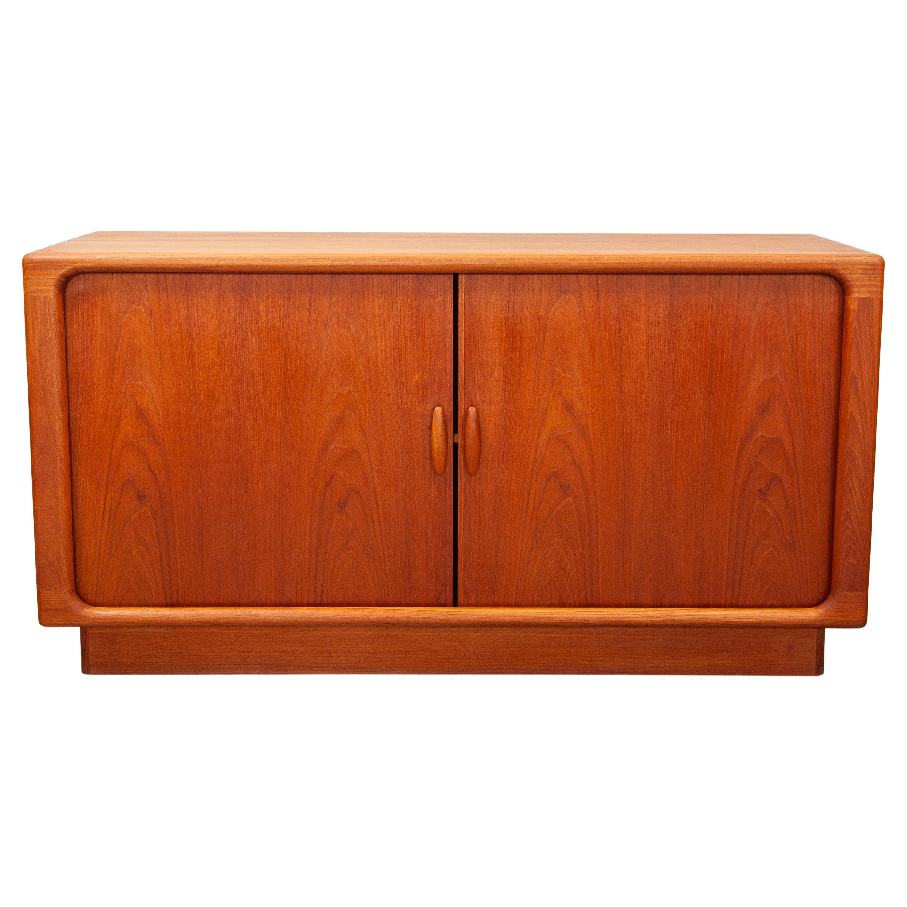 Dyrlund Made in Denmark Furniture Small Two Sliding Doors Sideboard For Sale