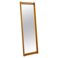 Miroir mural rectangulaire moderne danois en bois de teck, de style danois, du milieu du siècle dernier, Dyrlund