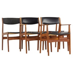 Dyrlund Mid Century Danish Teak Dining Chairs, Set of 6