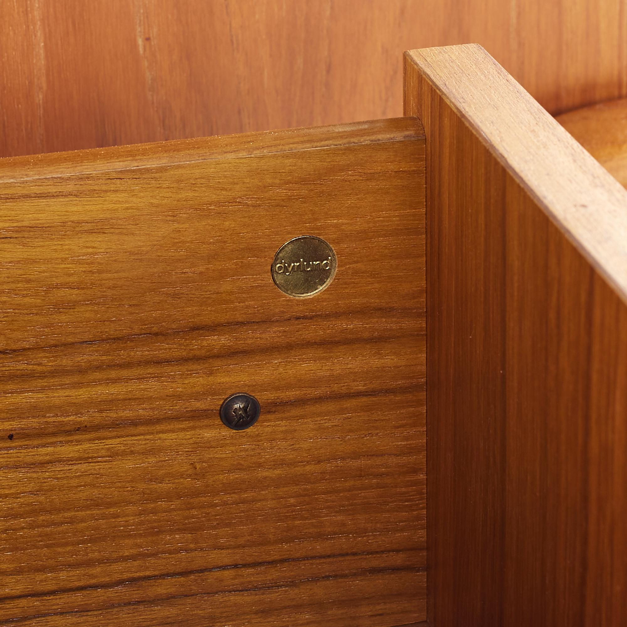 Dyrlund Mid-Century Danish Teak Nightstands, Pair 11