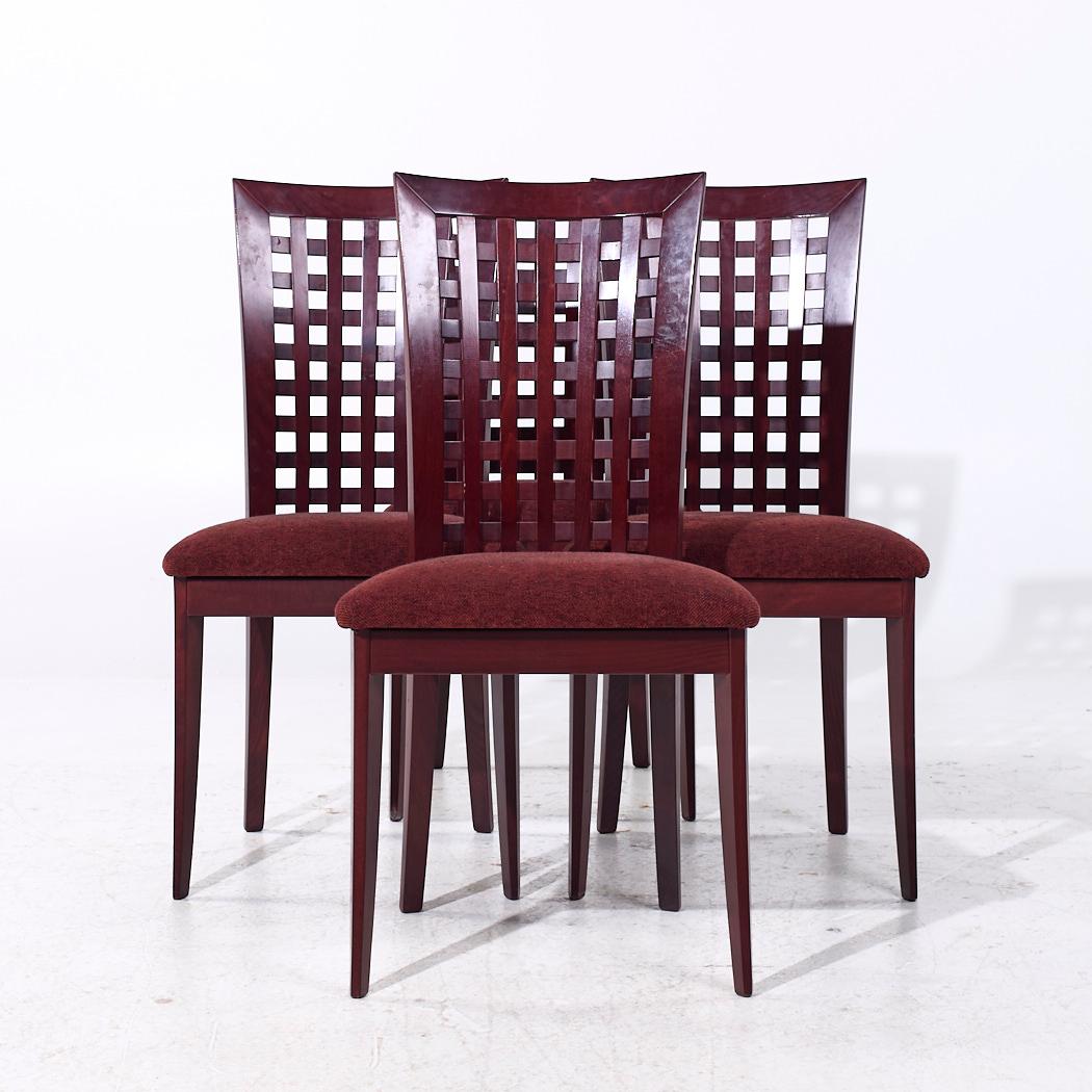 Dyrlund Mid Century Rosewood Dining Chairs - Set of 4

Each chair measures: 20 wide x 21 deep x 39.25 inches high, with a seat height/chair clearance of 20 inches

We take our photos in a controlled lighting studio to show as much detail as